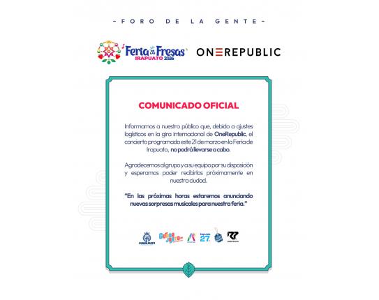 Cancela One Direction a Feria de las Fresas